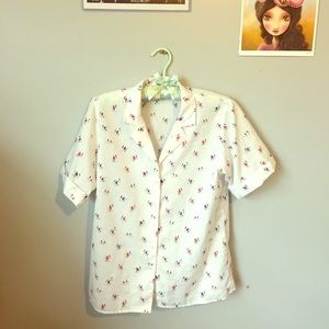 Vintage sailboat button down ⛵️⛵️⛵️